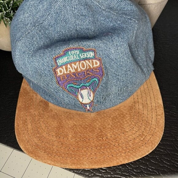 ARIZONA DIAMONDBACKS INAUGURRAL HAT FROM 3/31/1998. GAME 1, SEASON 1, (54) main image 7